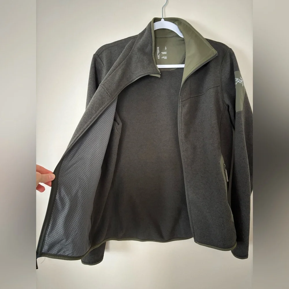 Arc’teryx Full Zip Forest Green Sweater Jacket - Picture 6 of 14